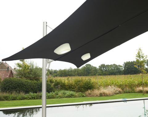 Etna light on black Spectra umbrella