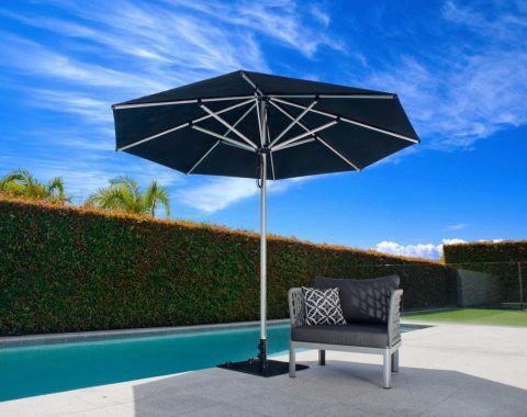 Monaco Outdoor Umbrella 3.0m Octagonal Black