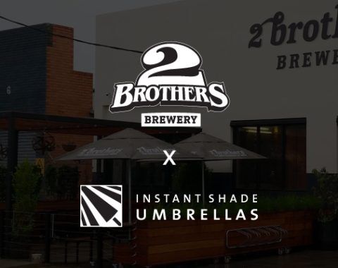 2Brothers Brewery Branded Umbrella