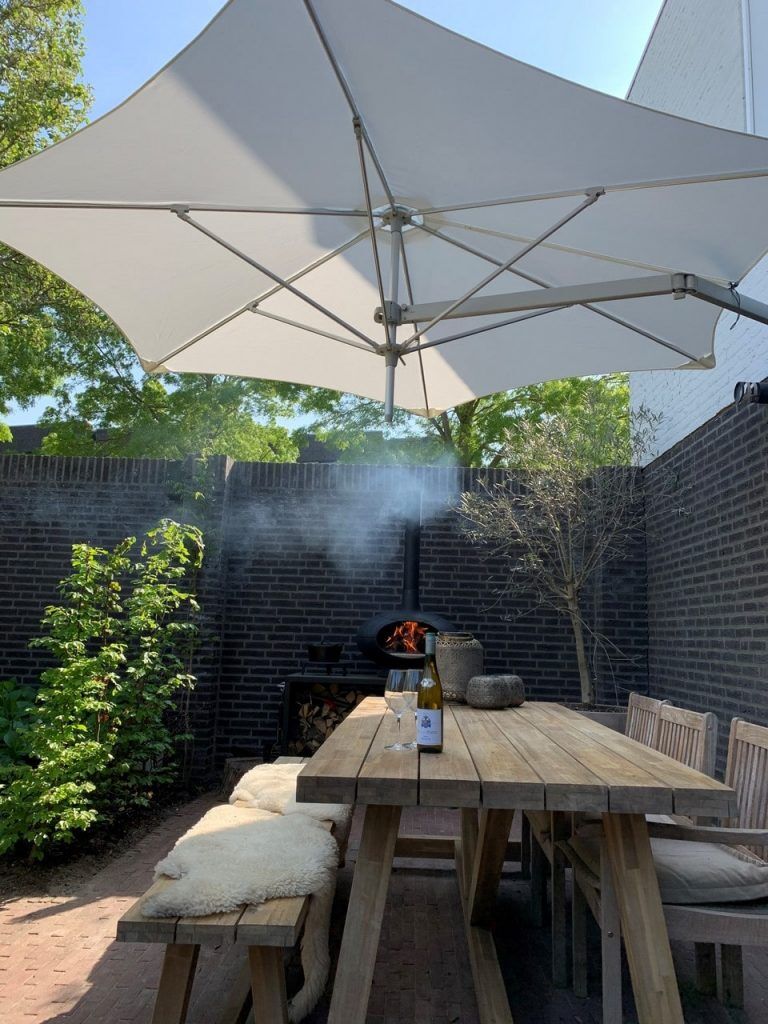 Paraflex wall mounted umbrella