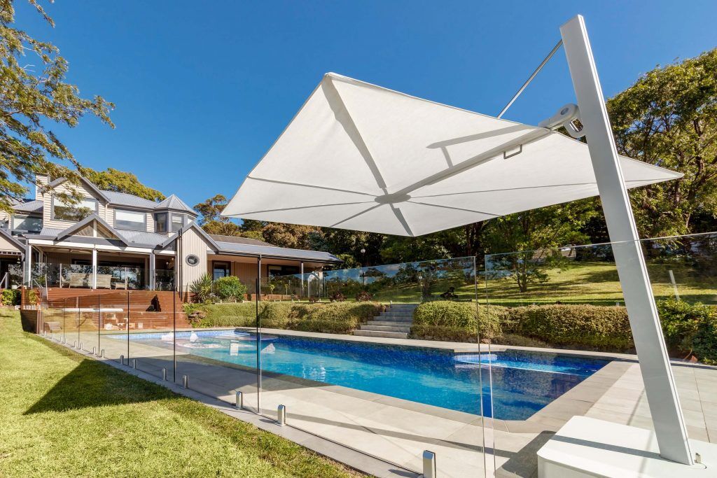 White Versa UX outdoor umbrella