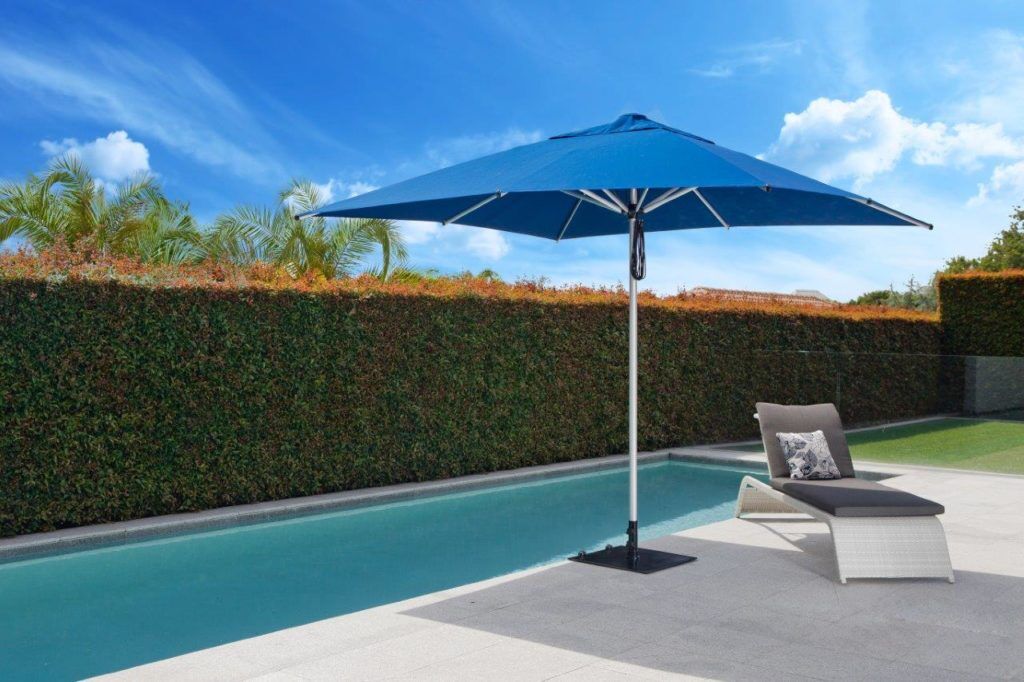 Monaco Outdoor Umbrella Navy Blue 3.0m Square1