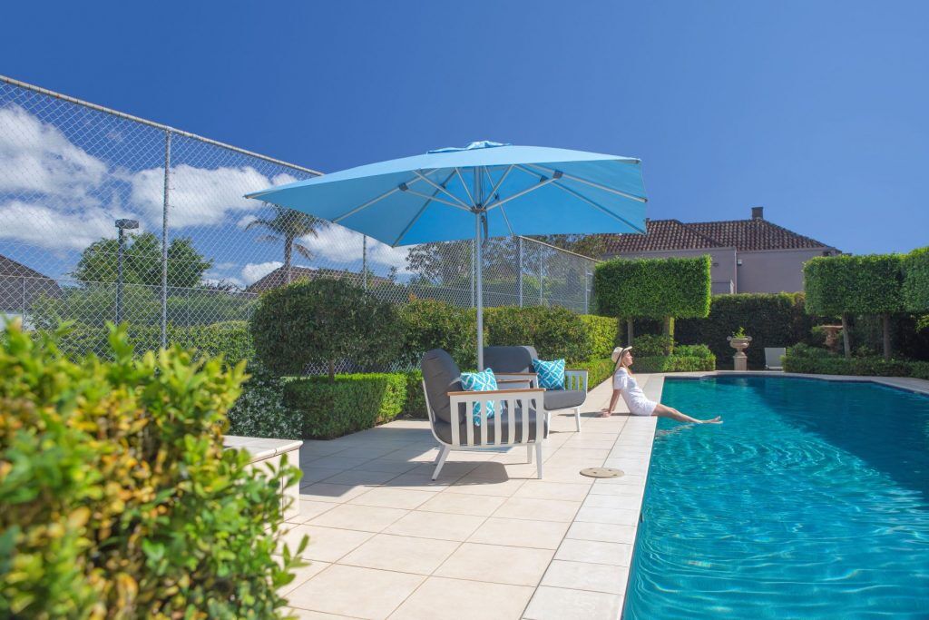 Monaco Light Blue Outdoor Umbrella