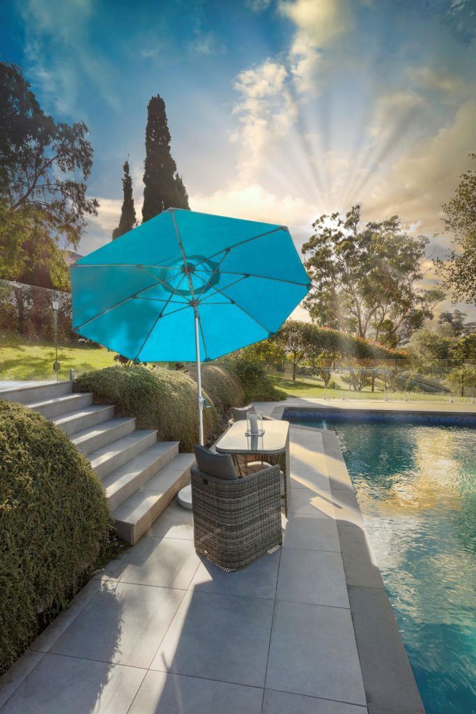 Turquoise Monterey Umbrella