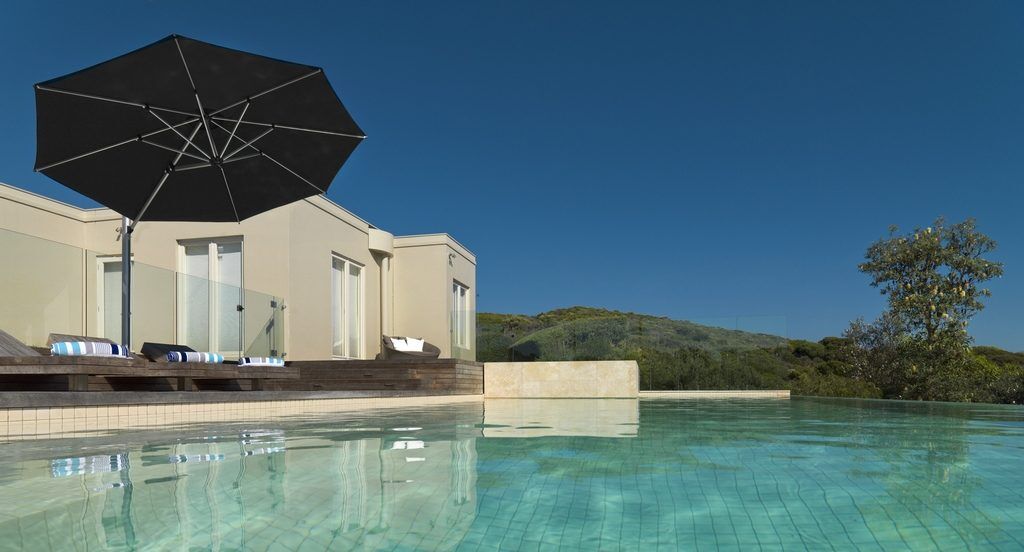 m Oct Aurora Cantilever Umbrella in Black x