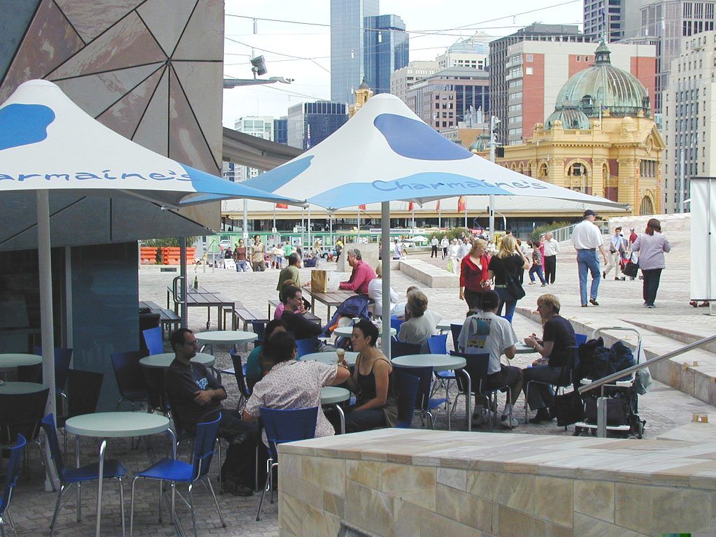 Fed Sq Umbrellas x
