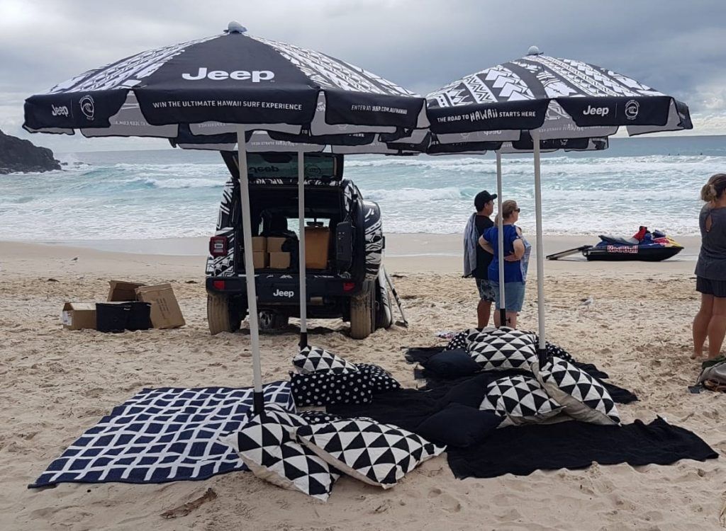 Jeep Beach umbrellas x